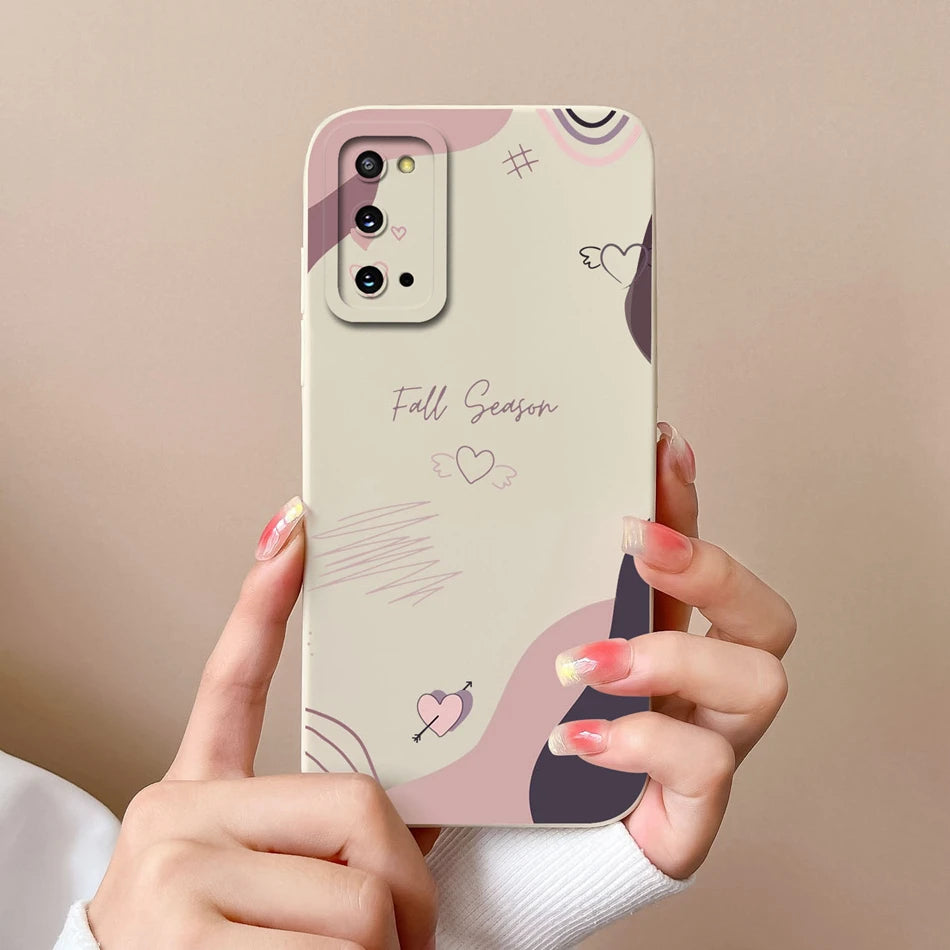 For Samsung S20 FE Plus Ultra Phone Case Funny Camera Protection New Liquid Silicone Cover For Galaxy S20FE S 20 S20Plus Funda