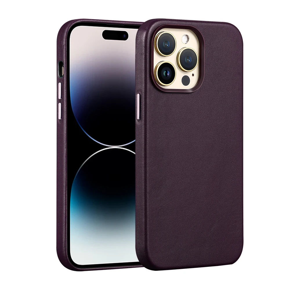 Clearance Sale for Magsafe Case Original Leather for iPhone 12 13 Pro Max 13 Mini Magnetic Wireless Charging Cover