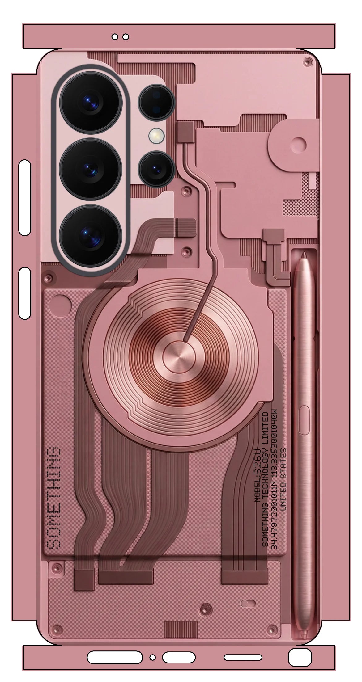 MIX002 Skins Grain Film Wrap Phone Back Sticker For SAMSUNG Galaxy S25 S26 Ultra S24 Plus S22 Ultra S22 S21 FE Film