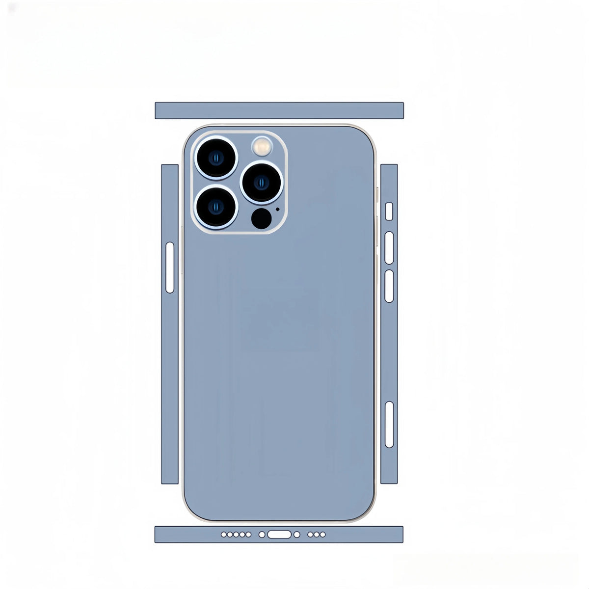 Pain Color Phone Stickers Film For iPhone 16 15 13 14 Pro Max 3M Back Skins Sticker For IPhone13 Mini Cover Body Film