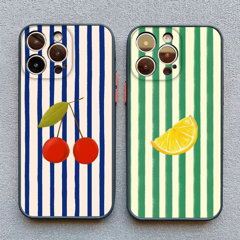 Fresh Summer Fruit Lemon Phone Case For Samsung Galaxy A73 A56 A55 A36 A35 A26 A25 A15 5G A24 A23 A22 A52 A52S A71 A72 4G Cover