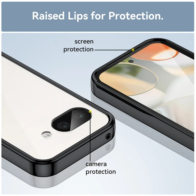 Transparent Colorful TPU Case for Google Pixel 10A 9A Pixel 10 9 Pro XL Protective Cover Clear Fundas Coque Capa