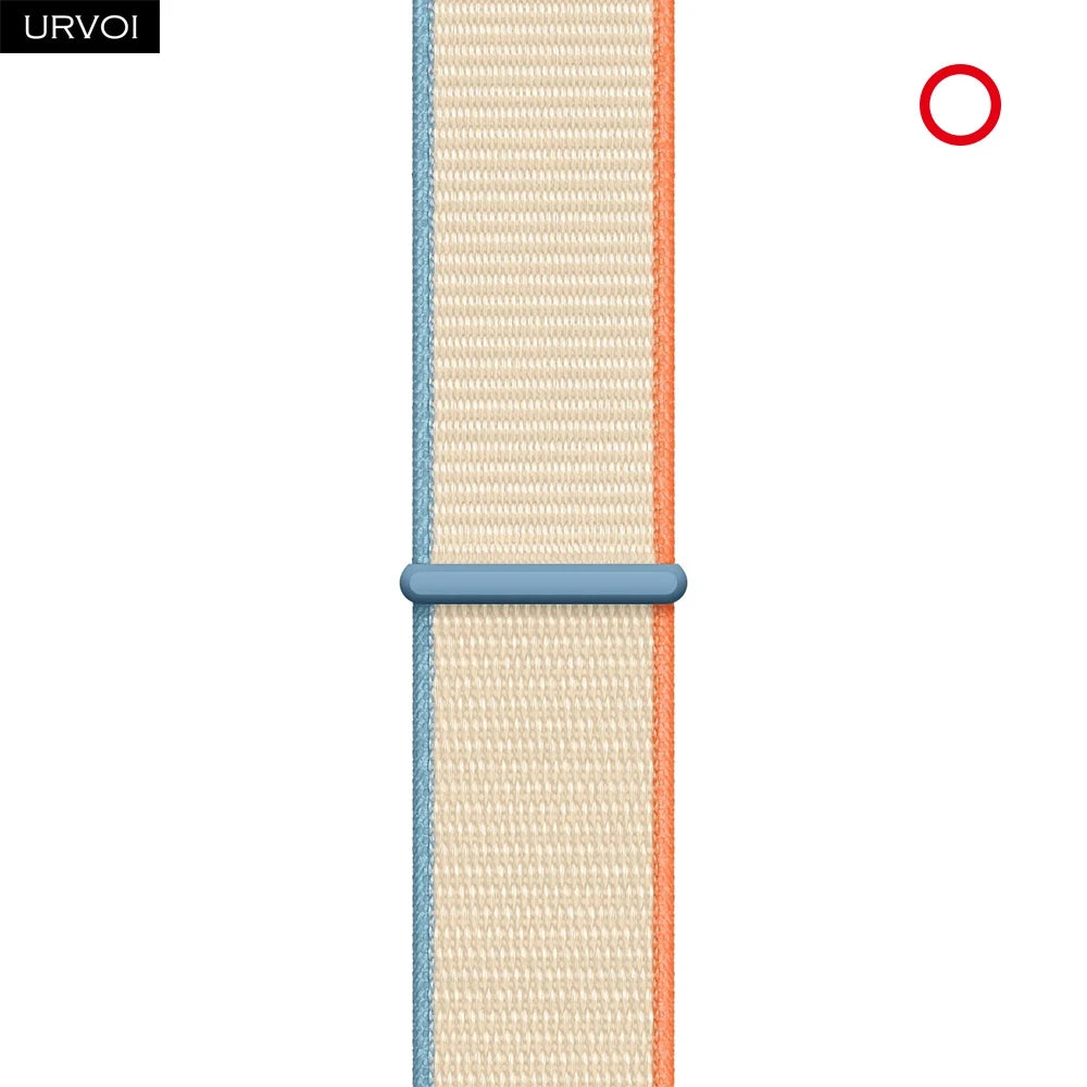 URVOI Sport Loop for Apple Watch Ultra 4 3 2 Series 12 11 10 9 SE3 Nylon Strap for iWatch Sport Band Hook&Loop Fastener 46 49mm