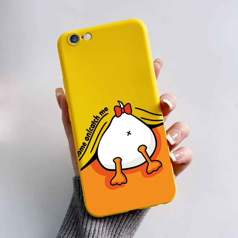 Stylish Painted Cover For iPhone 6 6S Plus Case iPhone6 6S Plus Cover Silicone Soft Phone Back Case For Apple iPhone 6 6S Coque