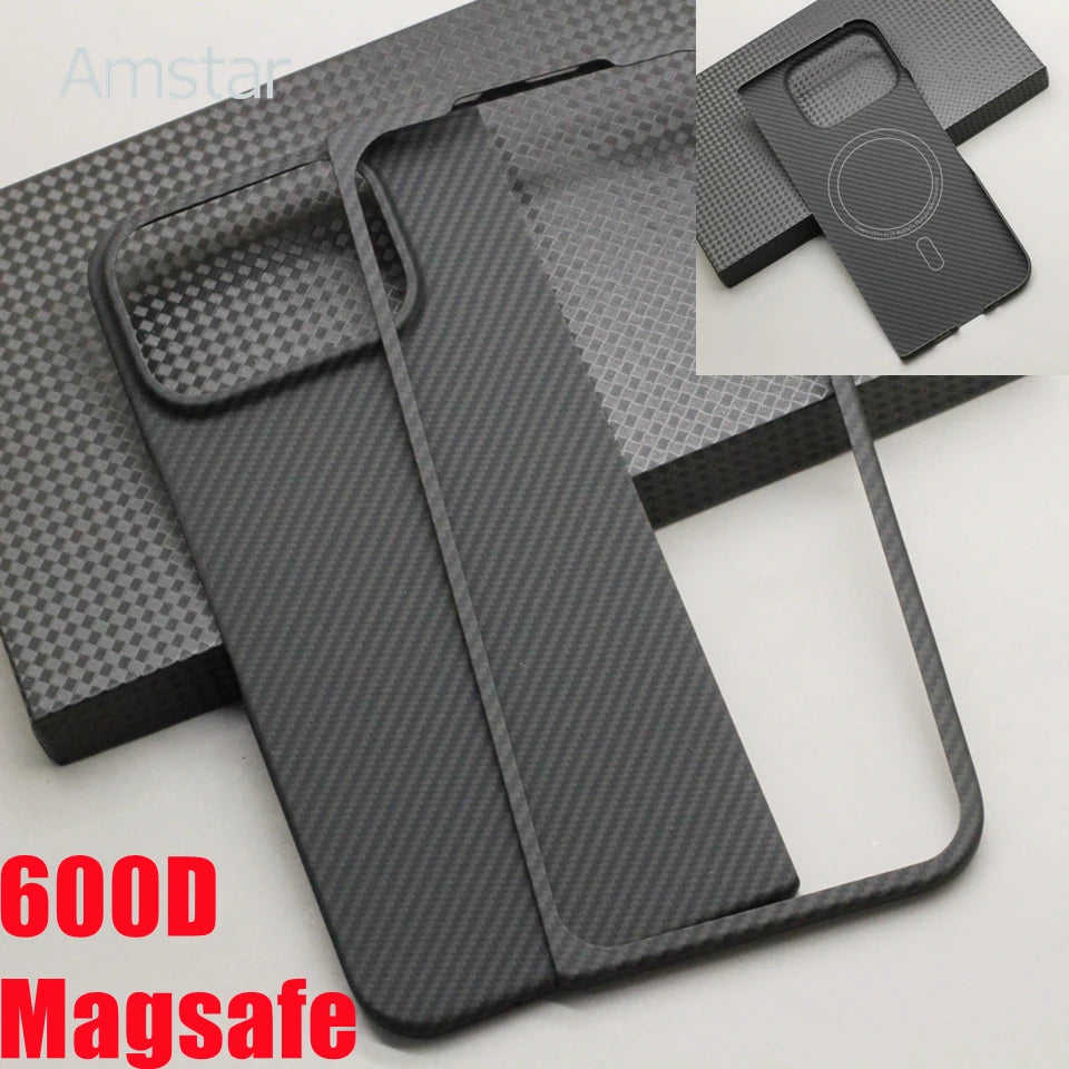 Kevlar Carbon Fiber Magnetic Case for Google Pixel 10 Pro Fold Cover Luxury Aramid Fiber Pixel 10 Pro Fold Magnetic Case
