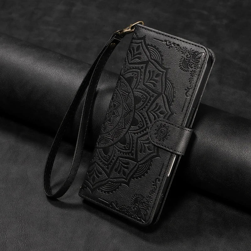Luxury PU Leather Flip Case For Samsung Galaxy S20 FE S21 S22 S23 S24 S25 S26 Ultra S7 Edge S8 S9 S10 Plus Wallet Phone Cover
