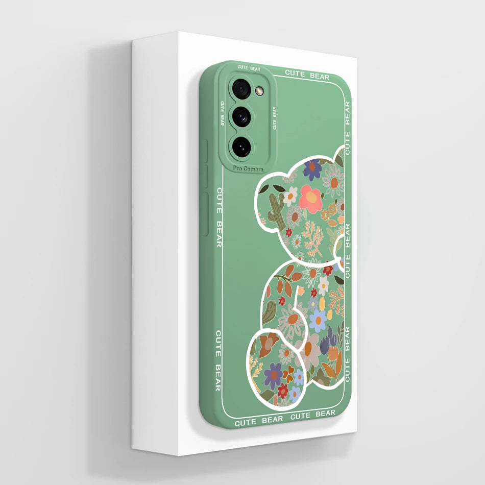 For Samsung S20 FE Ultra Phone Case Cute Back Cover For Galaxy S 20 S20FE S20Ultra Soft Liquid Silicone Full Protection Fundas