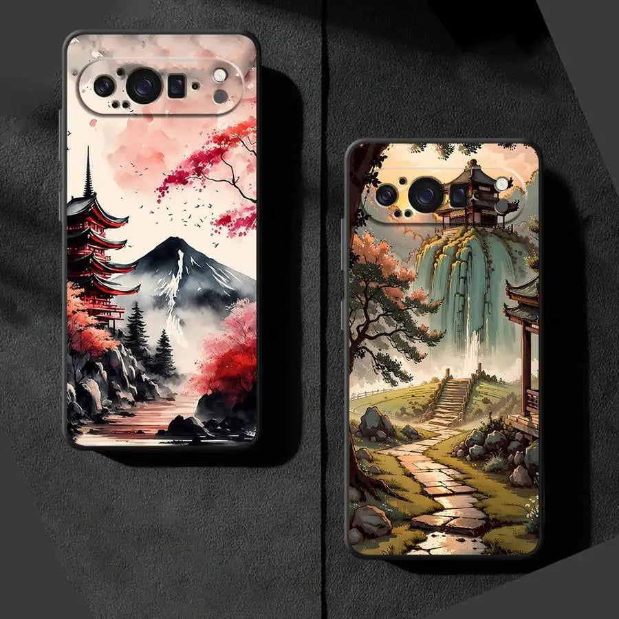 Mountain Peaks Landscape Funda Phone Cover Case for Google Pixel 10A 6a 8a 9a 10 9 Pro XL 7a 6 7 8 Pro