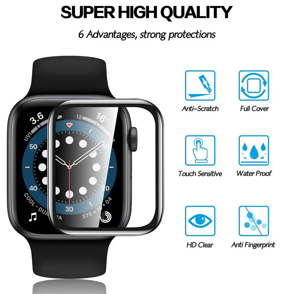 Screen Protector for Apple Watch series 9 SE 8 7 6 5 40MM 41MM 42MM 44MM 45MM 38MM Soft Film no glass IWatch Series 4 3 2 1