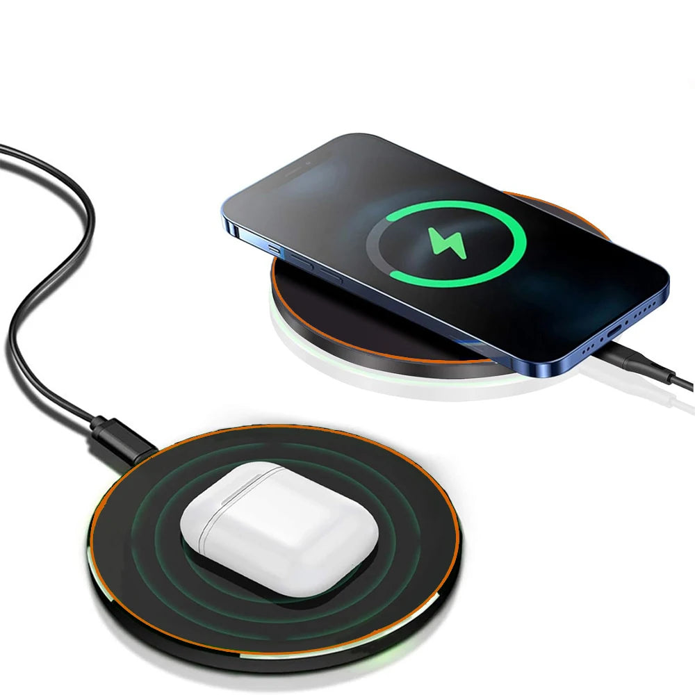 30W Fast Wireless Charger Compatible with iPhone 17‑12 Pro Max, Galaxy S25‑S20, Huawei, Xiaomi & Google Pixel