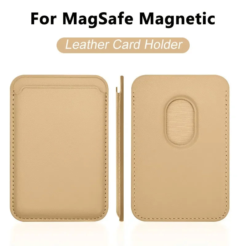 For Magsafe Accessories Magnetic Wallet Holder Leather Case For iPhone 13 12 14 15 16 17 Pro Max Card Holder Phone Purse Cover