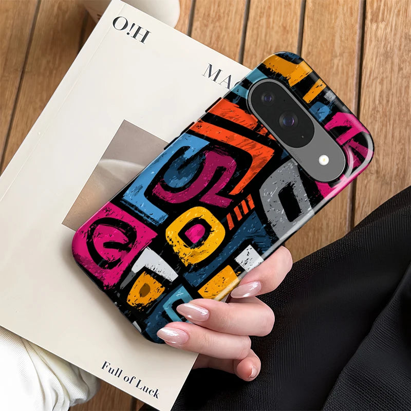 Fcicicase Anti-knock Phone Case For Google Pixel 10 9 Pro XL 10 8 9 Pro 8A 7A 10A 2 in 1 Dual Layer Luxury Painting Hoesje