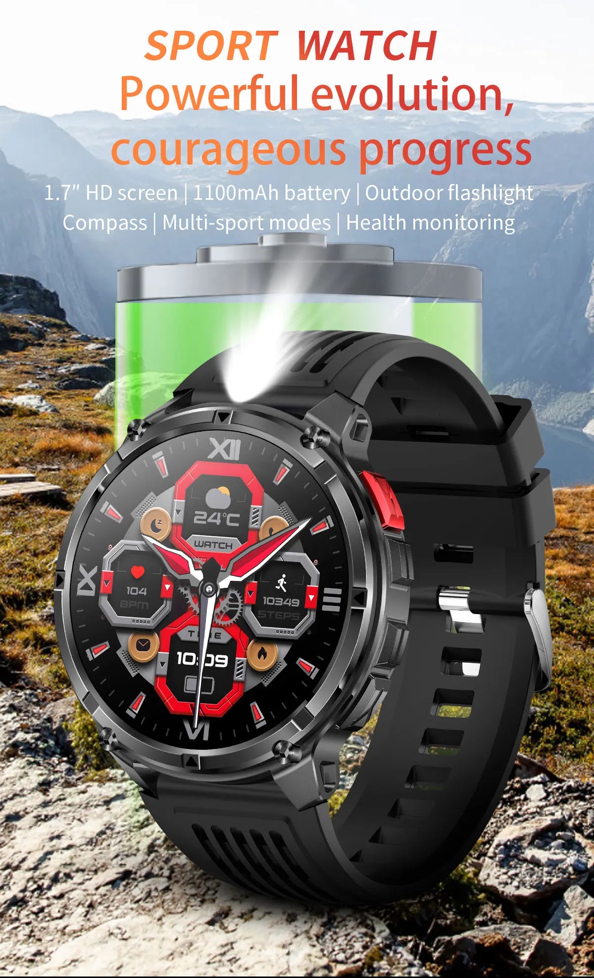 2026 New T-Rex3 Pro GPS Sports 1100mAh Smartwatch Men 120-Day Standby Clock Rugged Outdoor Sport 10ATM Waterproof Call Watches