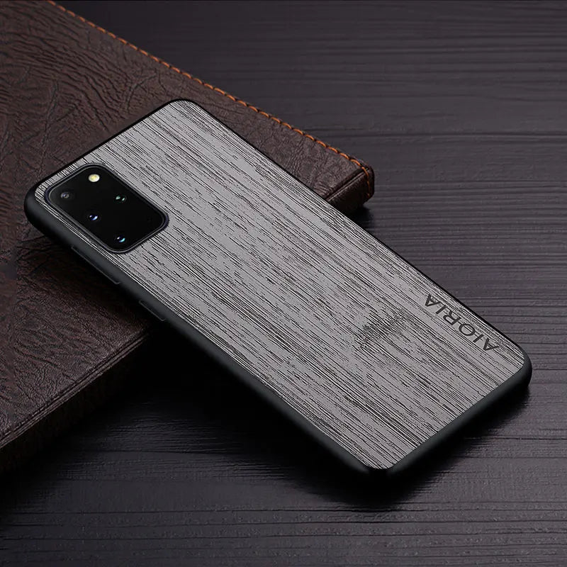 Case for Samsung Galaxy S20 Ultra Plus FE 5G funda bamboo wood pattern Leather cover Luxury coque for galaxy s20 ultra case capa