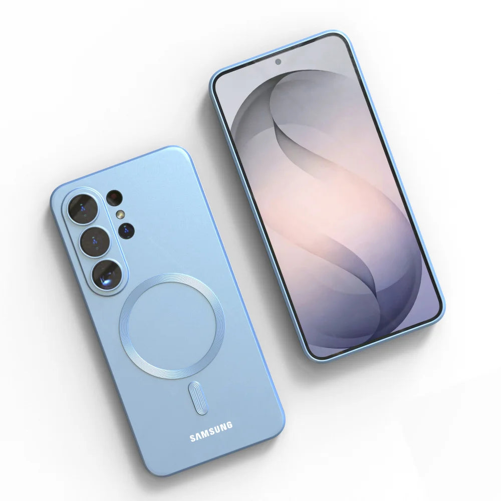Original For Samsung Galaxy S26 Ultra S25 FE A17 Magsafe Case S26 S25 S24 S23 S22 Ultra Plus FE Soft Silicone Phone Back Cover