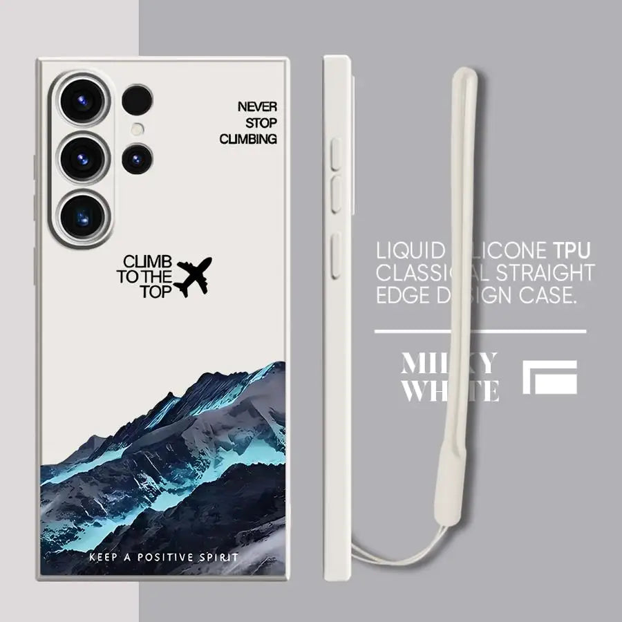 Mountain Scenery Soft Cover Case for Samsung Galaxy S23 S24 S21FE S20 FE S22 Ultra Note 10 20 Ultra S25 Plus S25 Ultra