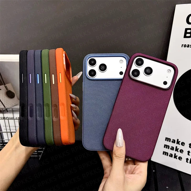 Original Technology Woven For Magsafe Magnetic Phone Case For IPhone 18 17 16 15 14 13 12 11 Pro Max TechWoven Shockproof Cover