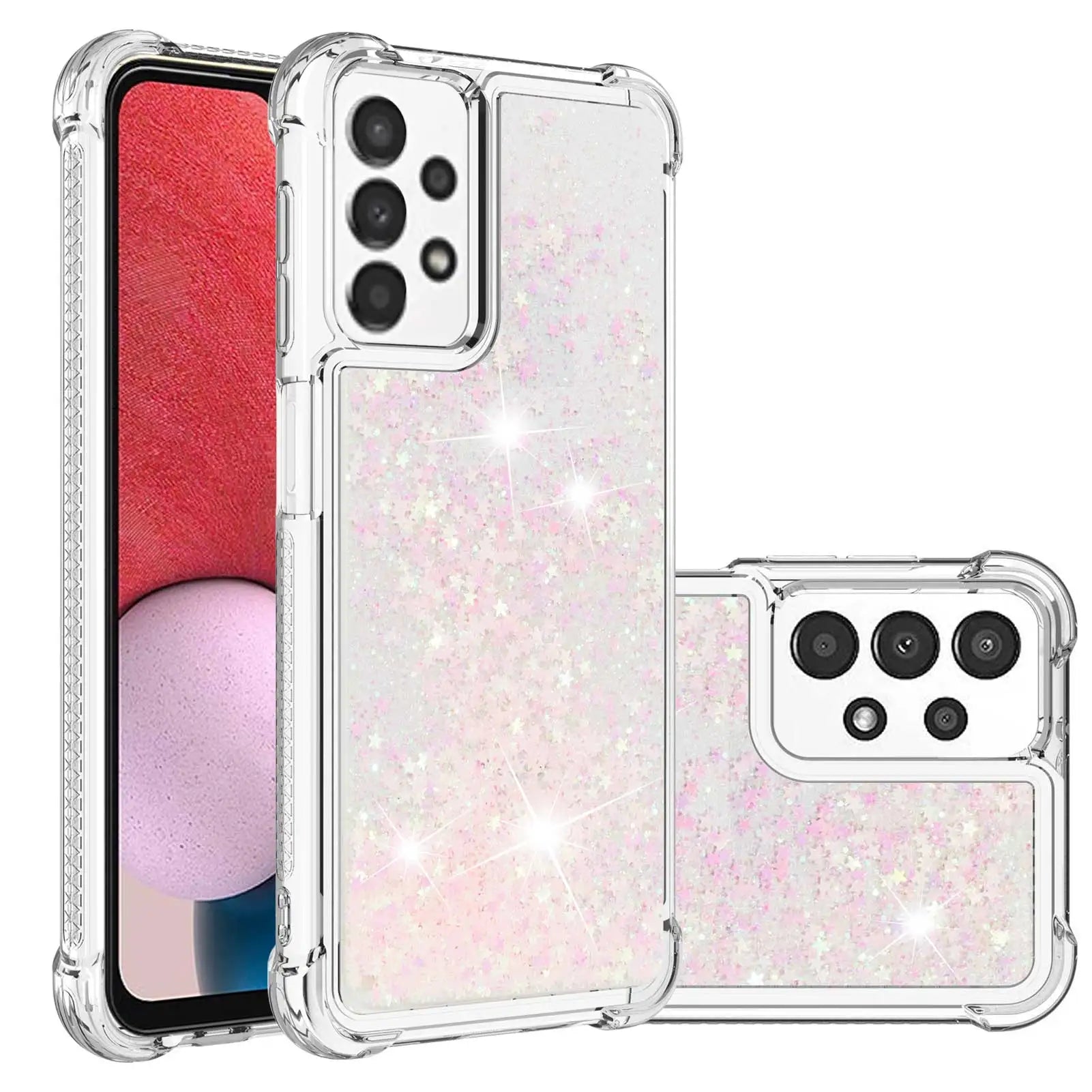 Glitter Liquid Quicksand Case For Samsung S24 Soft Cover For Galaxy S23 S22 Ultra S21 S10 S9 PLUS S20 S23 S21 FE Transparent