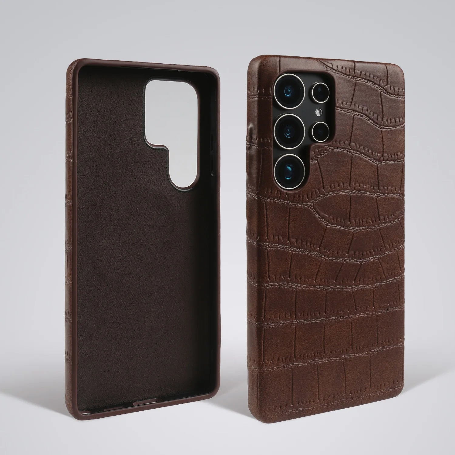 Premium Magnetic Crocodile Pattern Leather Case For Samsung Galaxy S26 Ultra S25 S24 S23 For Magsafe Full Wrapped PU Back Cover