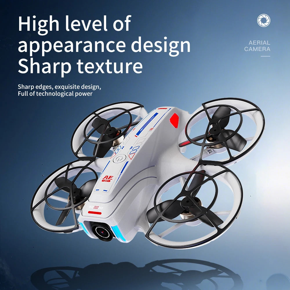 Mini Drone 8K HD-VR Dual-camera 180 ° ESC Optical Flow Obstacle Avoidance Motor Drone UAV Remote Control Quadcopter Universa Toy