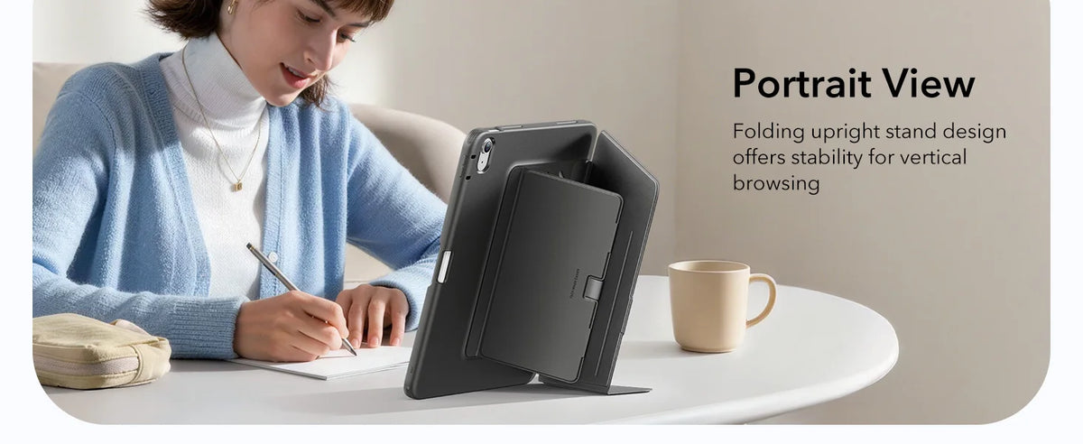 ESR for iPad Air 11 Inch Case M4/M3/M2 (2026/2025/2024) Powerful Magnetic Cover for iPad Air 5th/4th Gen (2022/2020)Auto Wake