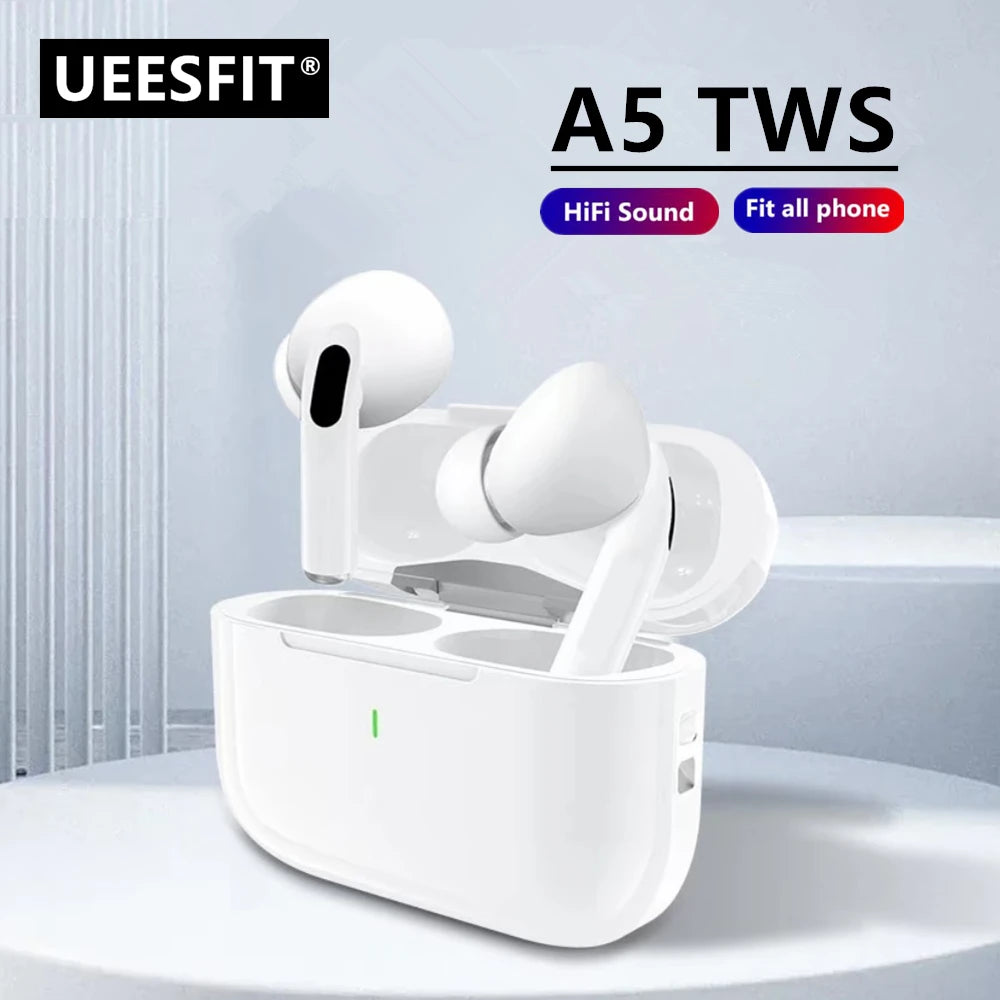 UEESFIT A5 Wireless Bluetooth Earphone TWS Music Headphones Sports Gaming Headset HD Mic With Touch Control Earbuds For Phone