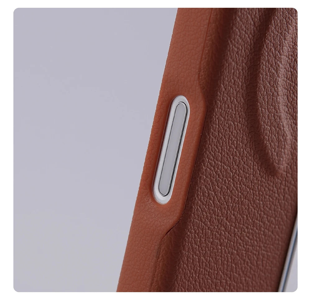 Luxury Rotation KickStand Business Leather Case For iPhone 18 17 Pro Max 16 15 14 13 For MagSafe Magnetic Matte Shockproof Cover