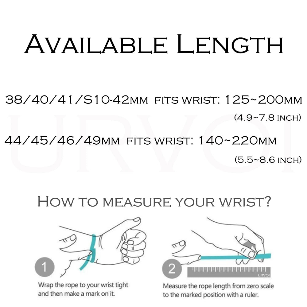 URVOI Sport Loop for Apple Watch Ultra 4 3 2 Series 12 11 10 9 SE3 Nylon Strap for iWatch Sport Band Hook&Loop Fastener 46 49mm
