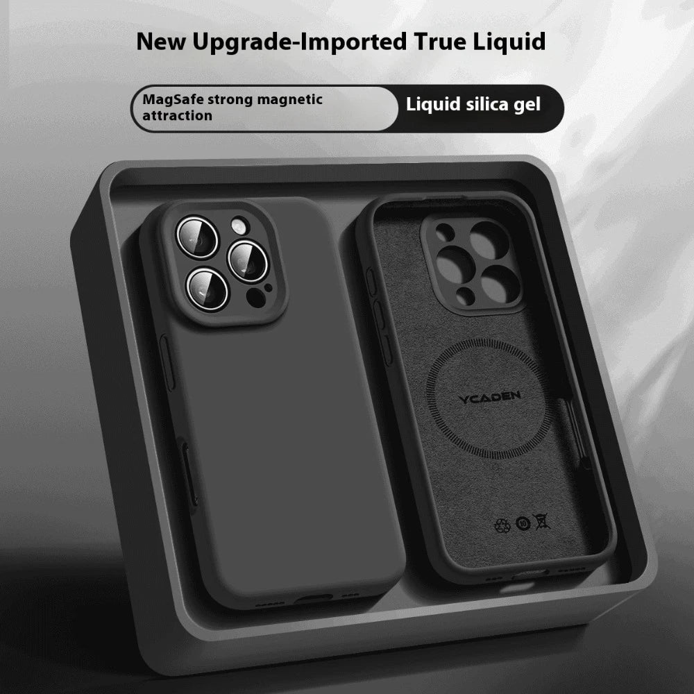 Candy Color Phone Case For iPhone 17 16 15 14 13 12 Pro Max Air For Magsafe Magnetic Wireless Charge Soft Liquid Silicone Cover