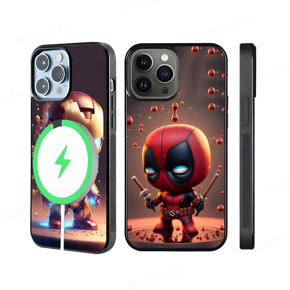 Movie IronMan Phone Case Magnetic Case For iPhone 17 16 14 13 12 11 15 Pro Max Plus For Magsafe Wireless Charge Cover