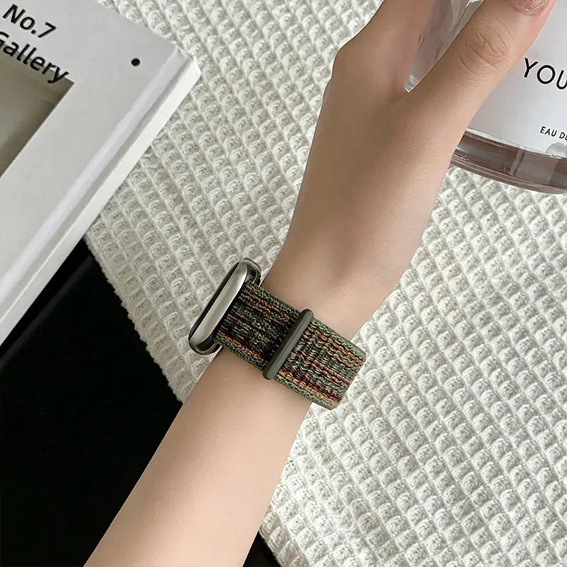 Nylon Loop Strap for Apple Watch Band 46mm 40 44 45mm 41mm  Breathable Bracelet for IWatch Series 11 10 9 8 7 Ultra3 2 49mm band