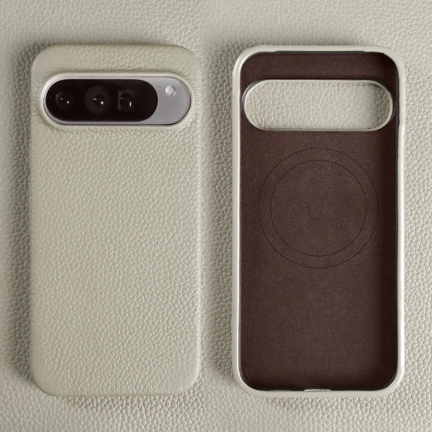 Luxury Magnetic Genuine Leather Case For Google Pixel 10Pro 9 7A 8 6 Full Protection Magnet for Magsafe Cases Shockproof Cover