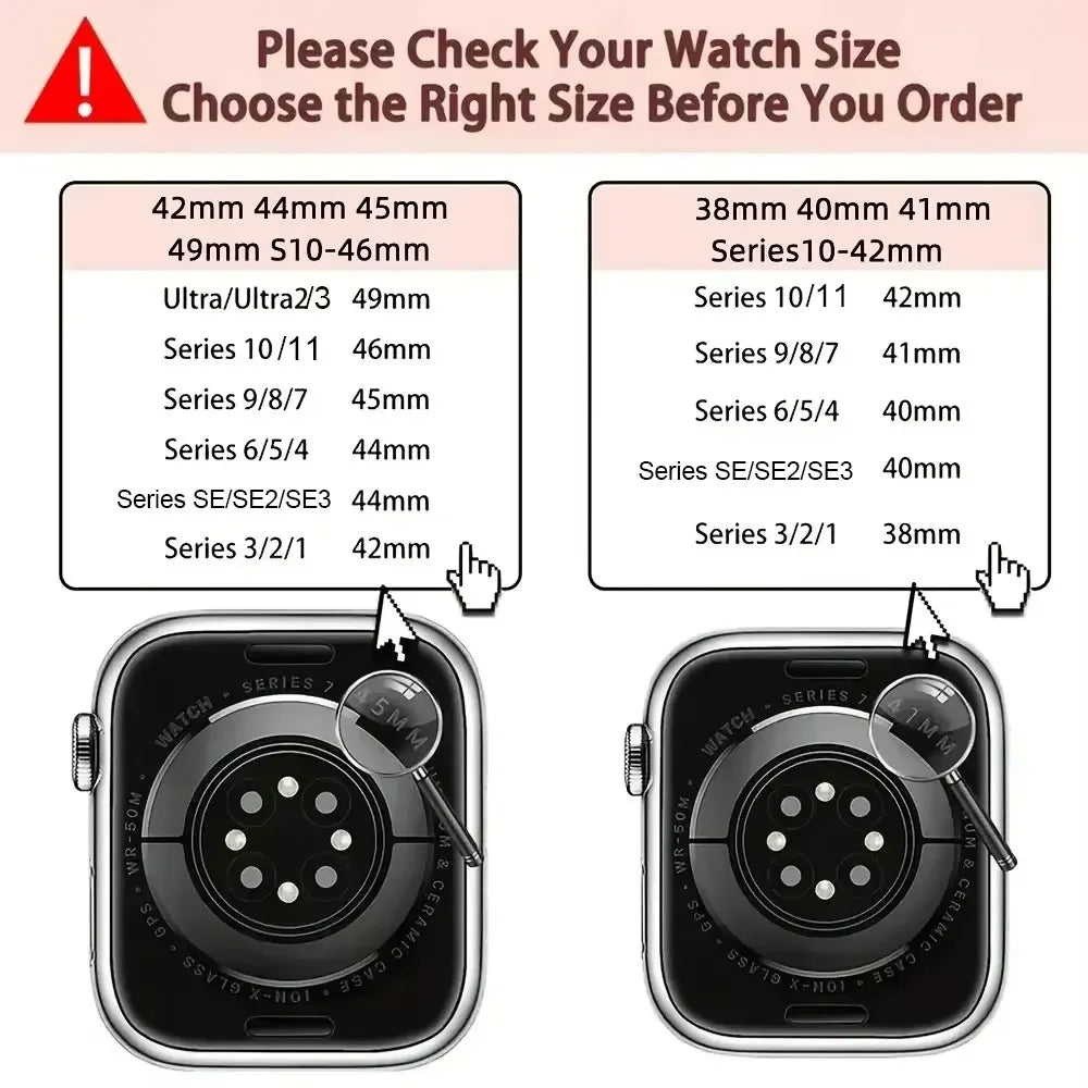 Fashion Leopard Milanese Straps For Apple Watch Bands Series11/10 42mm 46mm Print iWatch Bands Ultra 2 3 49mm Straps Accessories