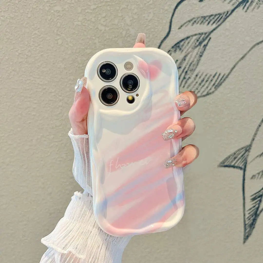 Pink Bow Pattern Chain Case For Samsung Galaxy S25 Ultra S22 S21 S20 Plus S21FE S20FE S25FE A31 Soft Silicone Cover