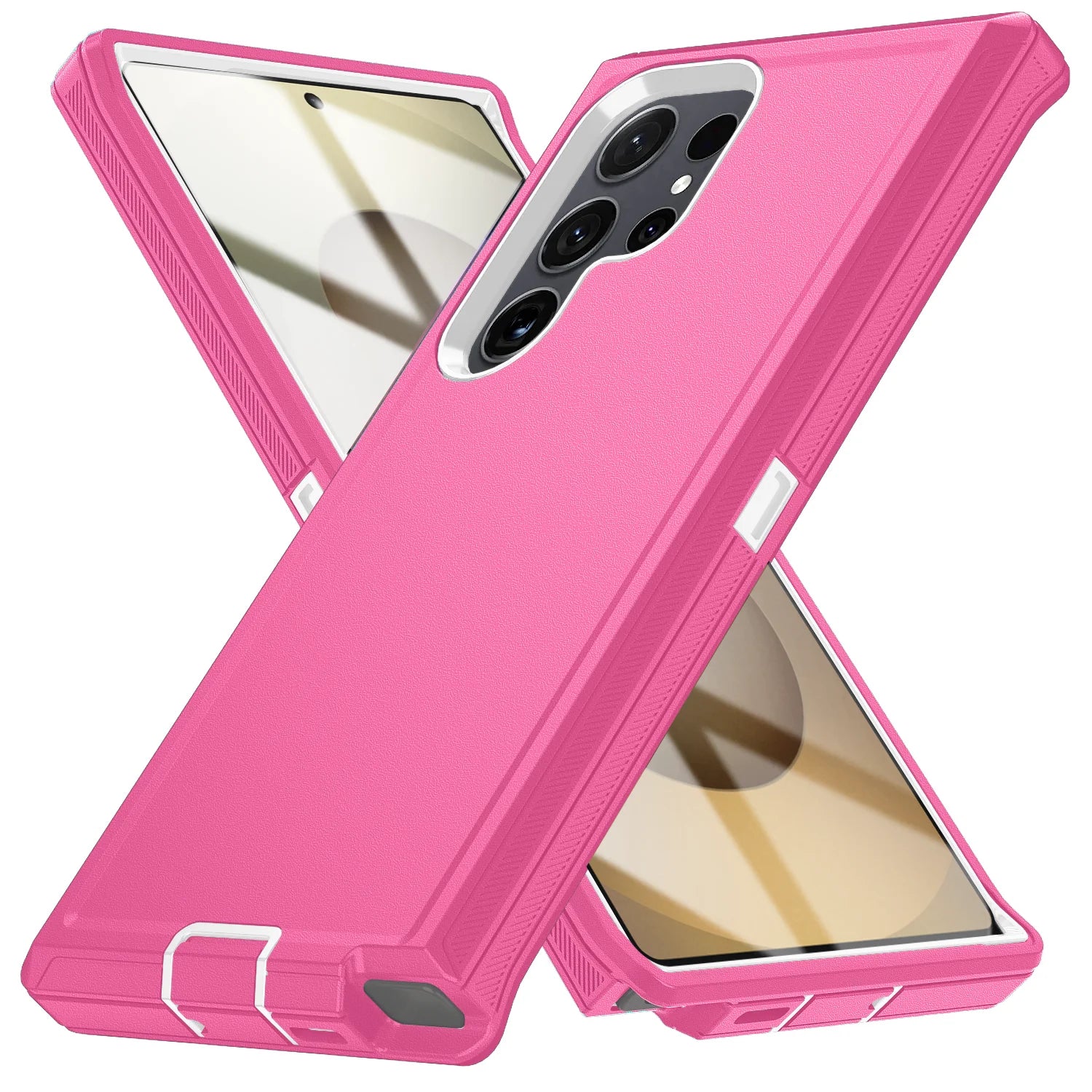 Military Armor Shockproof Phone Cases For Samsung S26 Ultra S24 Plus S23 FE S22 S21 S20 S25 Ultra Hard PC+TPU Bracket Back Cover