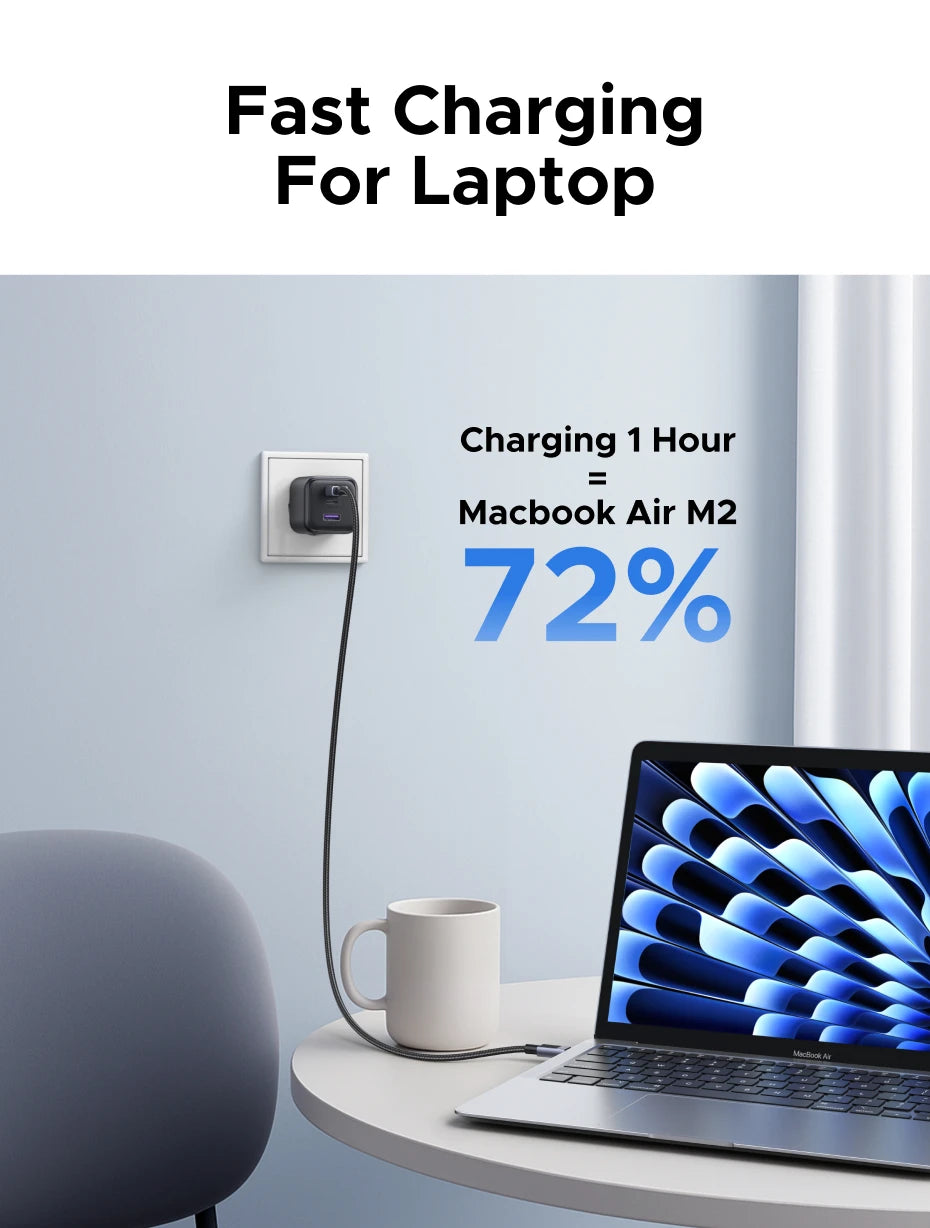 UGREEN 45W/30W/25W/20W GaN Charger PD3.0 PPS QC3.0 USB C Fast Charger For Samsung S26 iPhone 17 16 15 Pro Max iPad Xiaomi Tablet