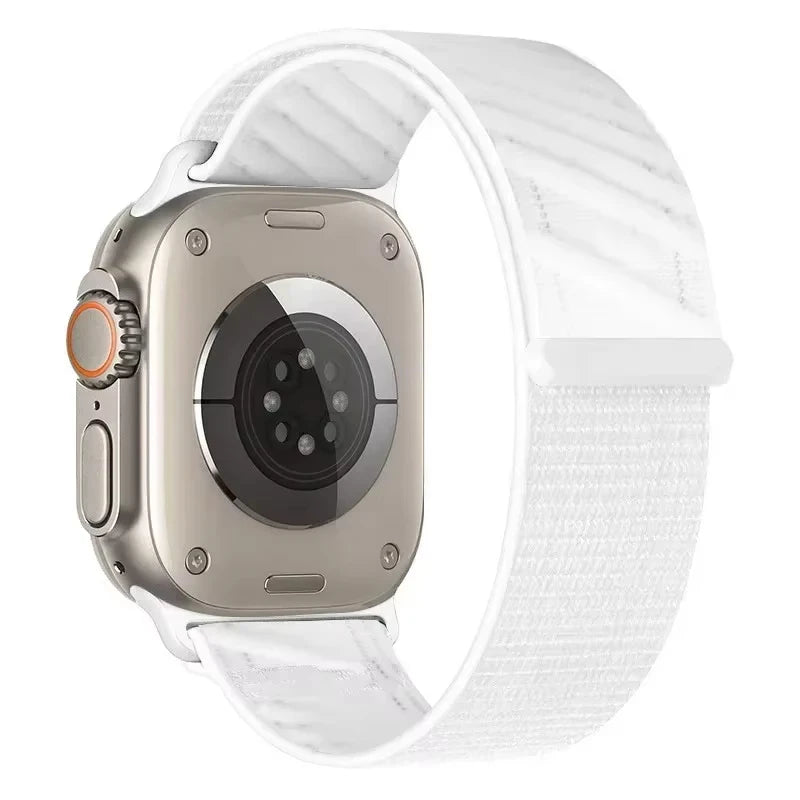 Nylon Loop Strap for Apple Watch Band Ultra 4 3 2 49mm 44mm 40mm 45mm 41mm 42mm 46mm Correa Bracelet iWatch Series SE 9 10 11 12