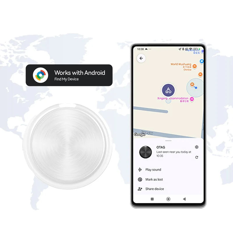 Tracker for Android Smart Locator Work with Google Find My Device Bag Key Pet Elderly Finder Tracking