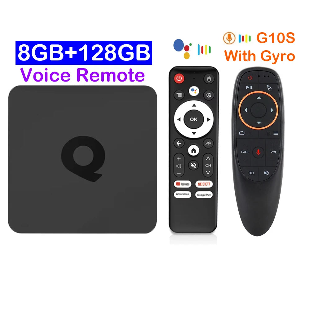 Smart TV Box Bluetooth 6.0 8K Q1 Android 16 Set Top Box Allwinner H313 Dual Wifi 5G 8GB128GB Google Voice Streaming Media Player