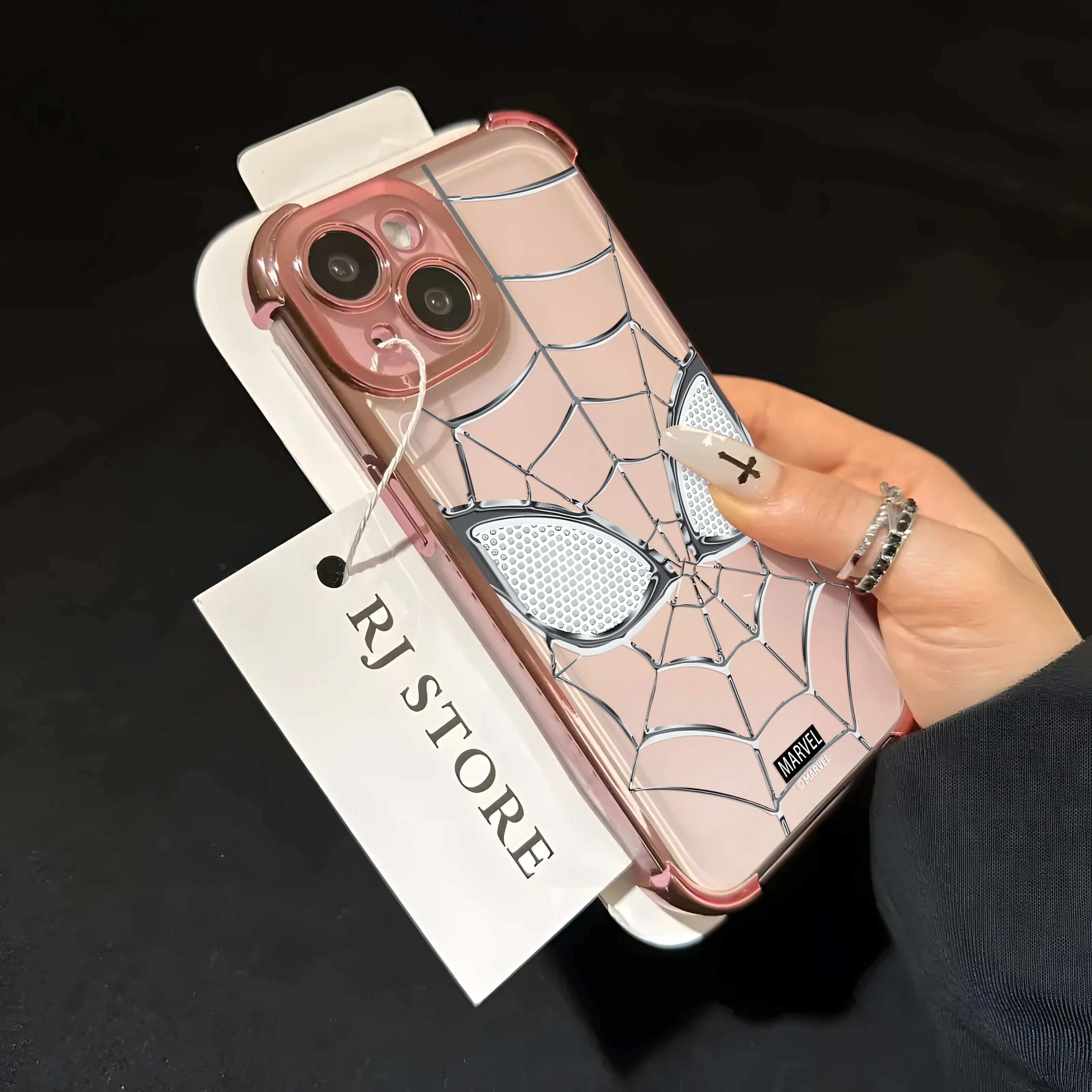 Cool Spider-Mans Plating Phone Case For Samsung S26 S25 S24 S23 S22 S21 S20 FE Note20 Edge Plus Ultra 4G 5G Anti Fall Airbag