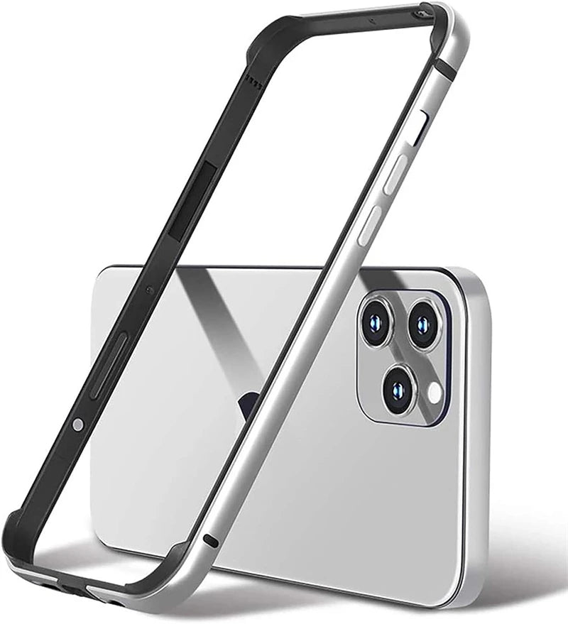 Aluminium Metal Bumper Frame Soft Inner Silicone Case for IPhone 15 14 13 11 16 Pro Max 12 Mini Plus XR X IPones Slim Hard Cover