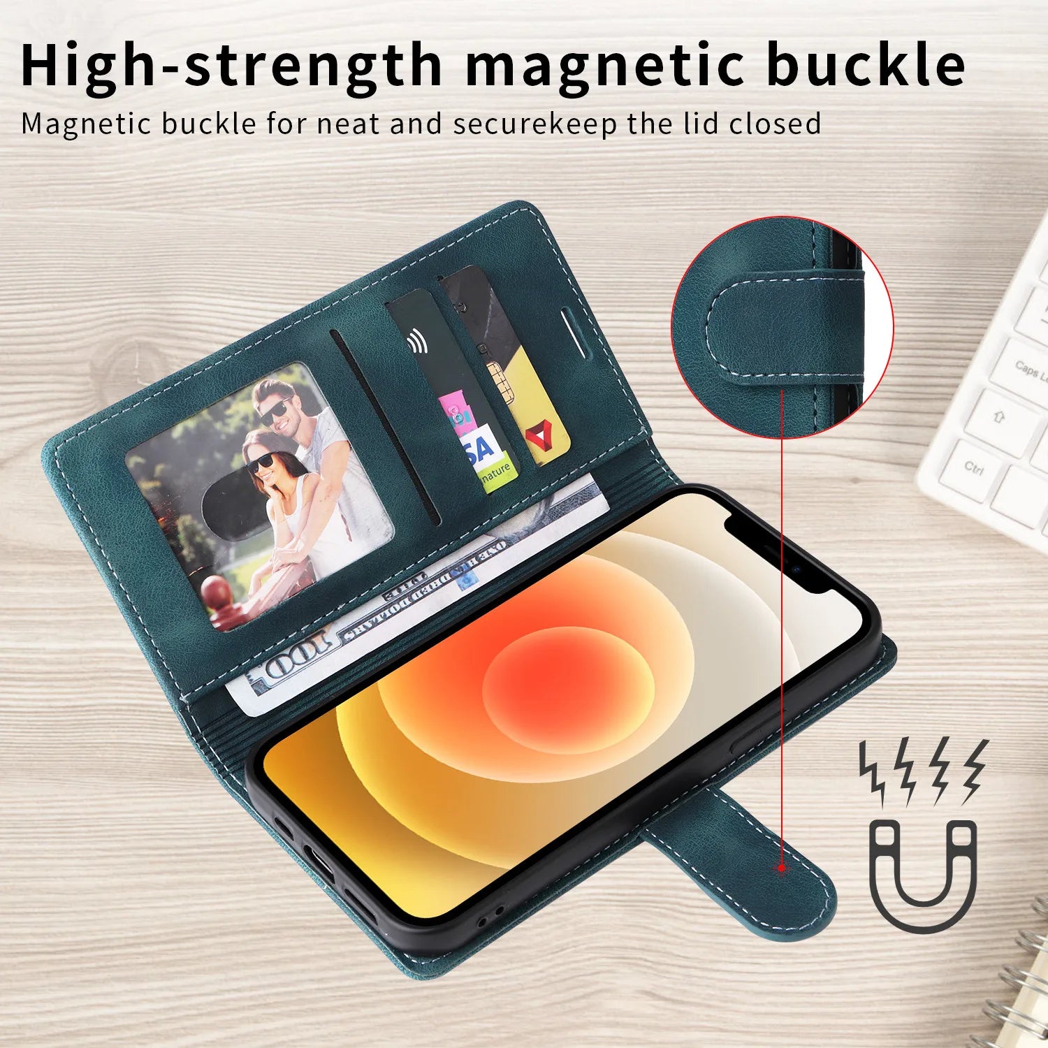 Leather Flip Phone Case For Samsung Galaxy S10 Plus S20 S21 FE S22 S23 S24 S25 Ultra Note 10 20 Ultra Wallet Bracket Cover