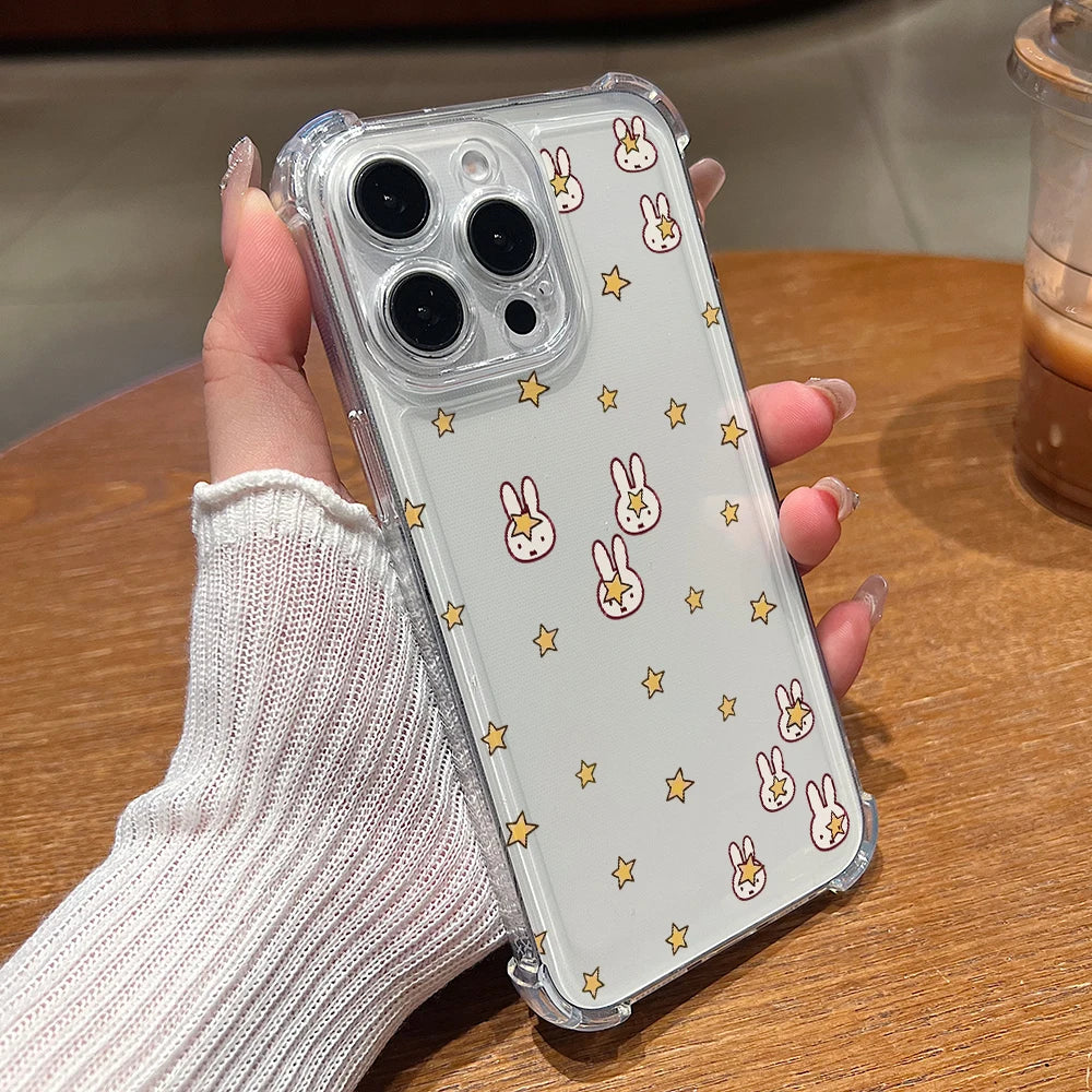 Cute Rabbit M-Miffies Phone Case for Samsung Galaxy S26 S25 S24 S23 S22 S21 S20 FE Ultra Plus 5G Soft Anti Drop Cover