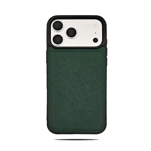 Simple Solid Color Leather Phone Cover For iPhone 17 16 15 Pro Max Business Office Style Case