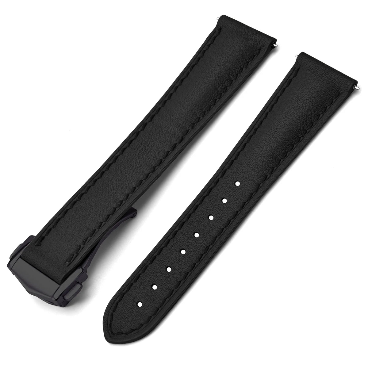 Watch Leather Strap 20mm 22mm Quick Release Smooth Leather Watchband Men Women Watch Band Accessories