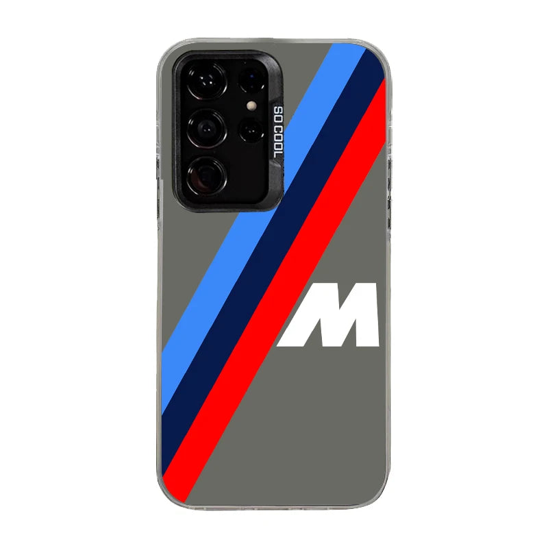 Sport Car Phone Case For Samsung S26 S25 S24 A57 A56 A37 A36 A17 A16 A07 M56 Ultra Plus Laser PC+TPU Cases Cover-S622P2