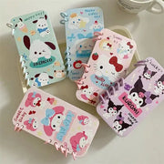 Sanrio 3D Cartoon Flip Notebook Kitty Kuromi Phone Holder Case for Samsung Galaxy S26 S25 S24 S23 S22 Ultra S21 S20 FE Cover