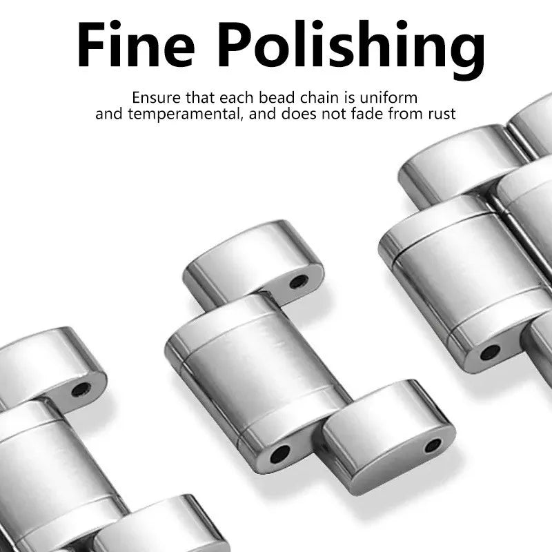 Stainless Steel Strap for Apple Watch Strap Series 10/9/8/7/6/5/4/3/SE Metal Bracelet 49mm 45mm 44mm 42mm 46mm 41mm 40mm 38mm