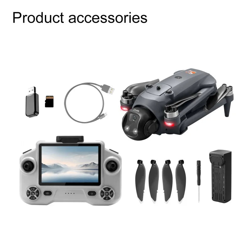 YL059 RC Quadcopter Drone with 4K Camera 23 Min FPV GPS Flight Optical Flow Positioning Auto Return Home RC Toy Boy Gift Dron