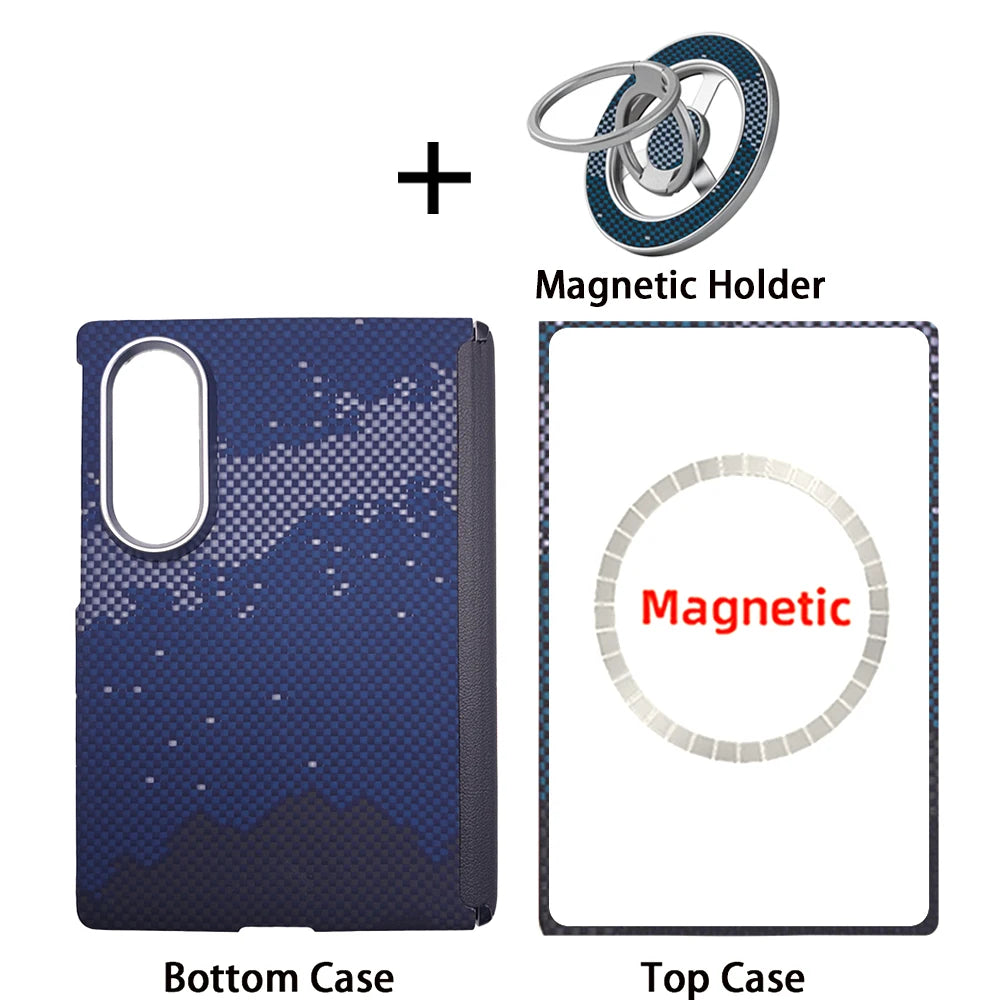 For Samsung Galaxy Z Fold 8 case Kevlar aramid fiber carbon fiber ultra-thin lightweight magnetic business protective cover